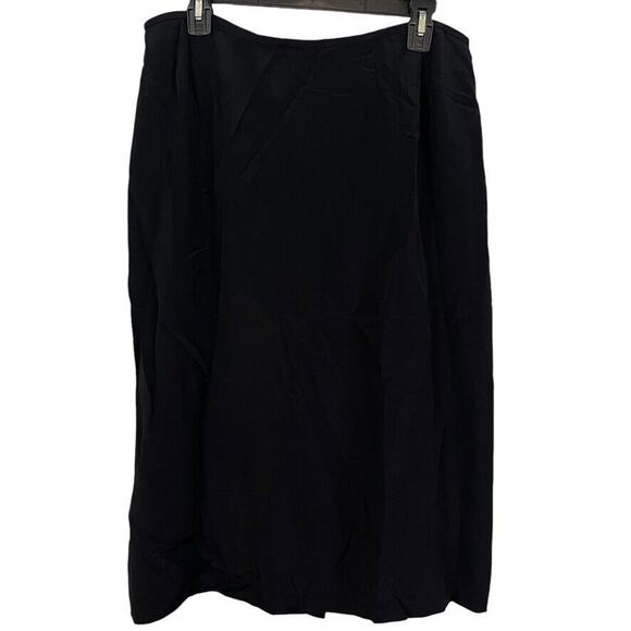Preston & York Womens 100% Silk Straight Flat Front Midi Skirt Career Evening 16 - Picture 1 of 16